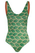 Olympic One Piece / Emerald Maxi Scales - Western