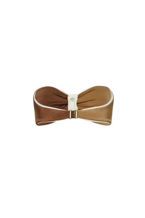 Emma Top / Brown - Gold