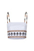 Guainia Linen Top / White Embroidered