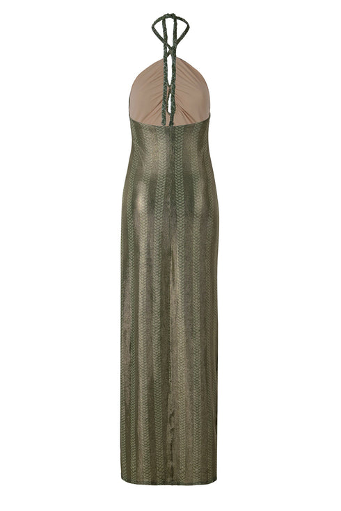 Amazonia Maxi Dress / Golden Green