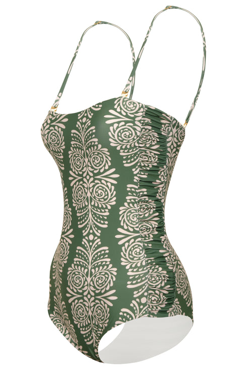 Las Balsas One Piece / Green Arabesque