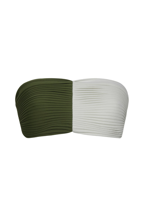 Emma Top / Green - Ivory