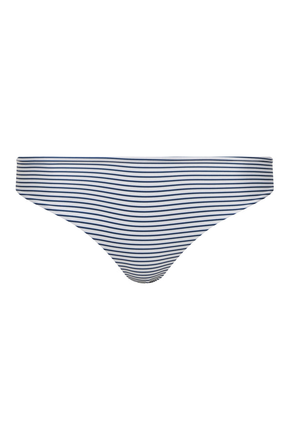 Sunset Waves Bottom / Navy Stripes - Ivory