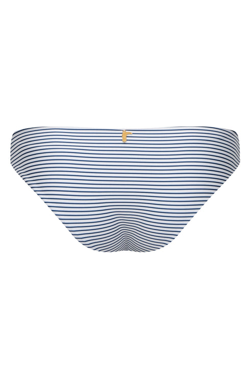 Sunset Waves Bottom / Navy Stripes - Ivory