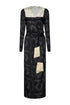 Obregon Silk Jacquard Maxi Dress / Black