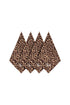 Jaguar Embroidered Linen Napkins / Set of 4