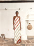 Ipanema Cotton Maxi Dress / Ivory Striped Helechos