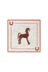 Solana Horse Cocktail Napkins / Brown & Orange - Set of 4