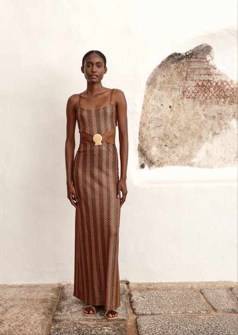 Pestana Maxi Dress / Gold