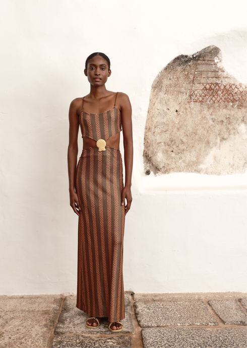 Pestana Maxi Dress / Gold