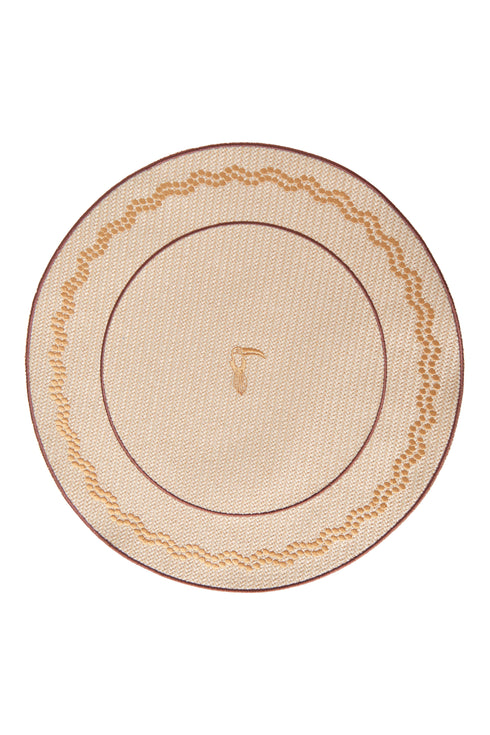 Tucan Embroidered Placemats Set of 4 / Sand