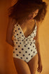 Ruched Belt Polka / Orange