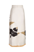 El Carmen Cotton Midi Skirt / Black Orchids