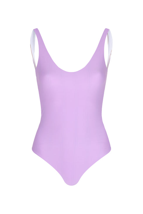 Olympic One Piece / Lilac Stripes