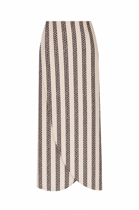 Amaime Crepe Viscose Skirt / B&b Exclusivo