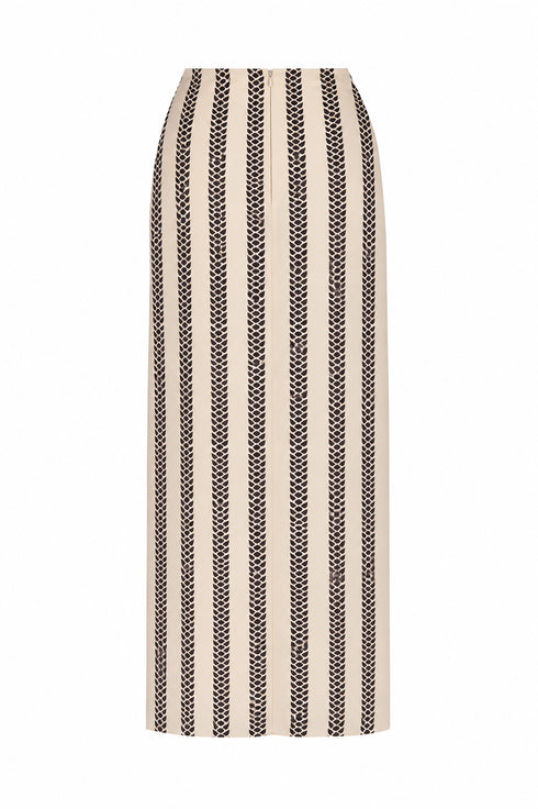 Amaime Crepe Viscose Skirt / B&b Exclusivo