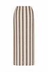 Amaime Crepe Viscose Skirt / B&b Exclusivo