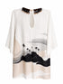 Andina Linen Mini Tunic / Black Tropical Landscape Exclusive