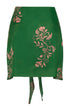 Bamboleiro Cotton Silk Short / Green Buganvilias