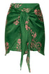 Bamboleiro Cotton Silk Short / Green Buganvilias