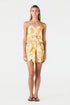 Bamboleiro Linen Short / Yellow Flowers