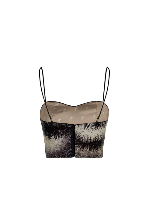 Baracoa Sequins Crop Top / Black