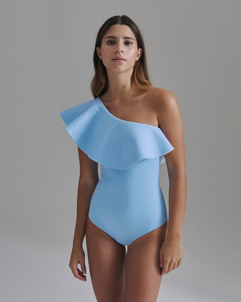 Tucan One Piece / Sky Blue - Ivory