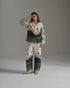 Don Simon Linen Shirt / Green Tropical Landscape