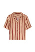 Tomaso Linen Shirt / Red Stripes