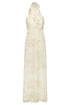 Costa del Sol Cotton Eyelet Midi Dress / Ivory Guayacanes