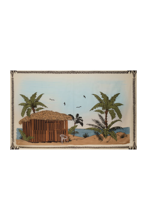 De La Falaise Cotton Silk Sarong / Sky Blue Pacific Shack