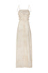 Tejada Pleated Cotton Midi Dress / Ivory Guayacan