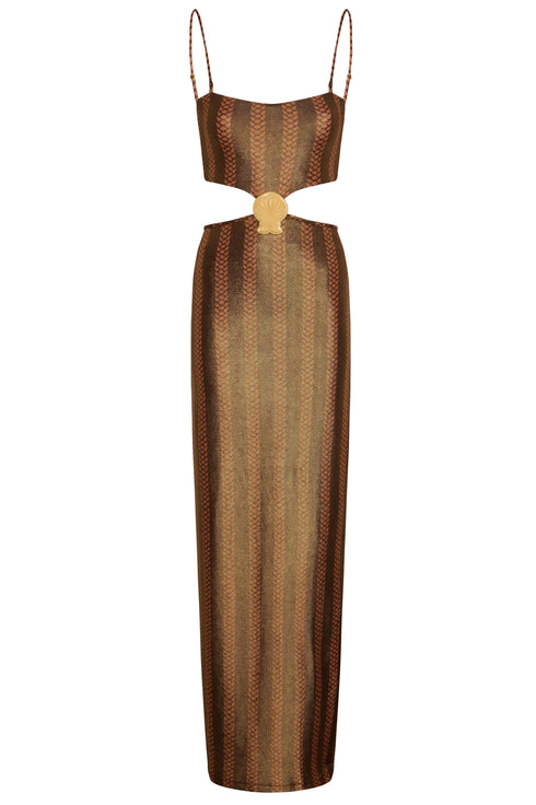 Pestana Maxi Dress / Gold