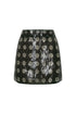 El Carmen Sequins Mini Skirt / Green