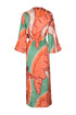 Tertulia Jacquard Maxi Dress / Coral
