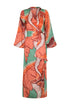 Tertulia Jacquard Maxi Dress / Coral