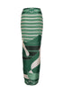 De La Falaise Cotton Silk Sarong / Green Horses