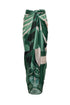 De La Falaise Cotton Silk Sarong / Green Horses