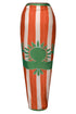 De La Falaise Cotton Silk Sarong / Green Solana Shield