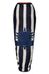 De La Falaise Cotton Silk Sarong / Navy Solana Shield