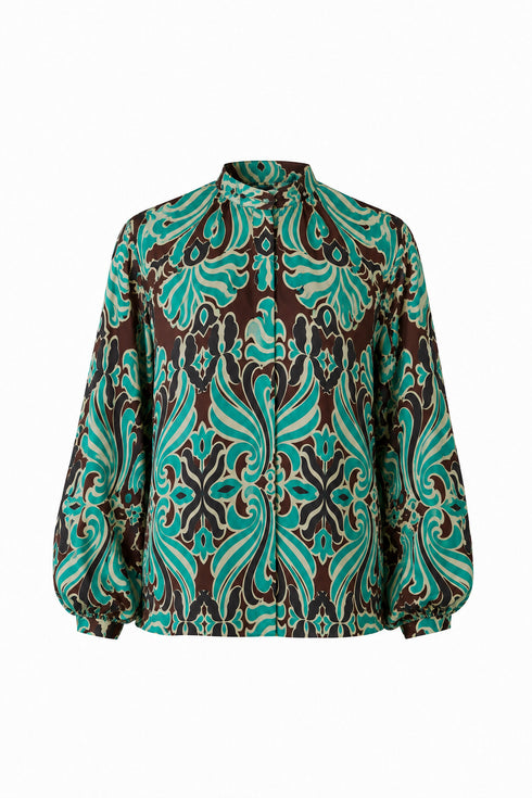 Don Simon Blouse Crepe Chine / Brown