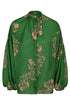 Don Simon Cotton Silk Shirt / Green Buganvilias