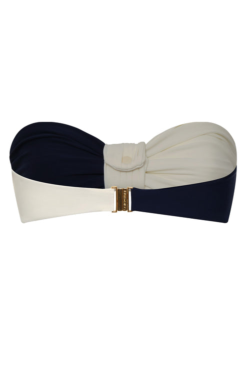 Emma Top / Navy - Ivory