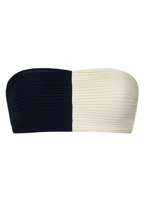 Emma Top / Navy - Ivory