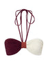 Emma Top / Purple & Ivory