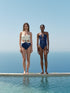 Pestana Embroidered One Piece / Navy - Ivory