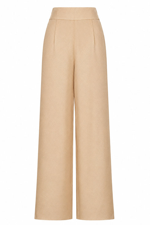 Fiol Satin Silk Pants / Ivory Reptil Exclusive