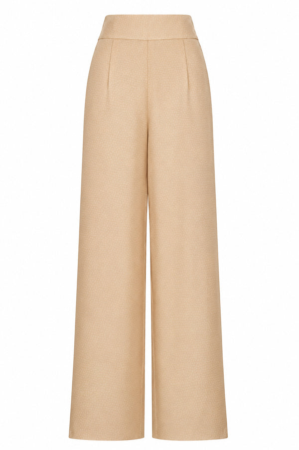 Fiol Satin Silk Pants / Ivory Reptil Exclusive