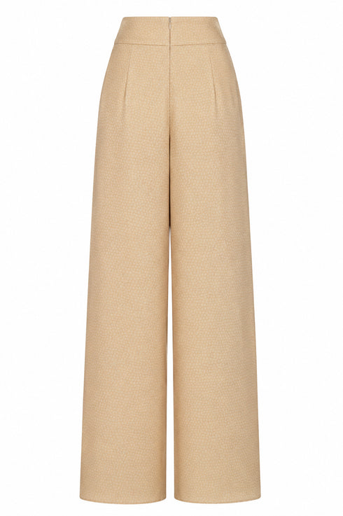 Fiol Satin Silk Pants / Ivory Reptil Exclusive
