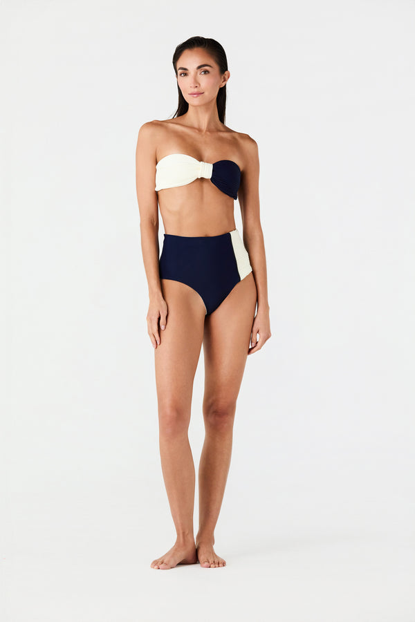 Frida Bottom / Navy - Ivory
